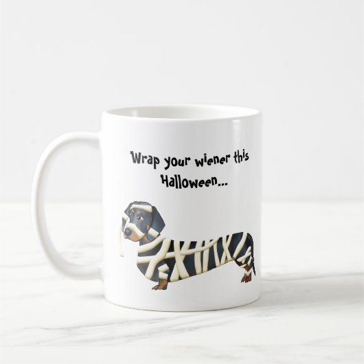 Verloop uw Wiener | Halloween Dachshund Koffiemok (Links)