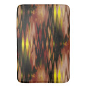 Verloop van bruin naar geel dat een abstract zigza badmat (Voorkant Verticaal)