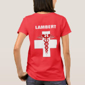 Verloop van de Asclepius Caduceus T-shirt (Achterkant)