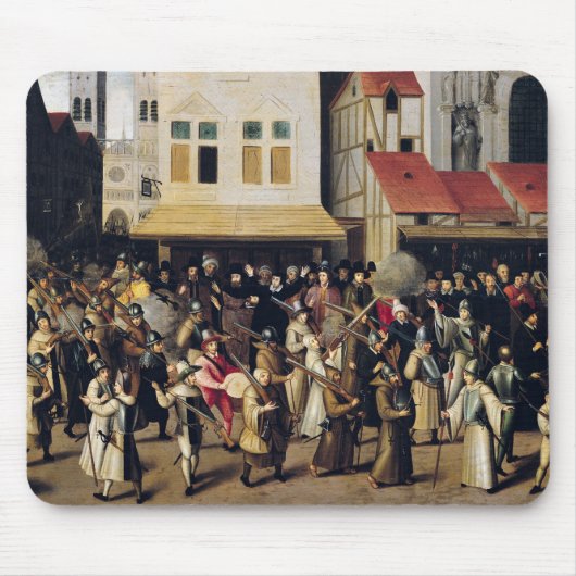 Verloop van de Heilige Liga in 1590 Muismat (Voorkant)
