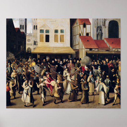 Verloop van de Heilige Liga in 1590 Poster (Voorkant)
