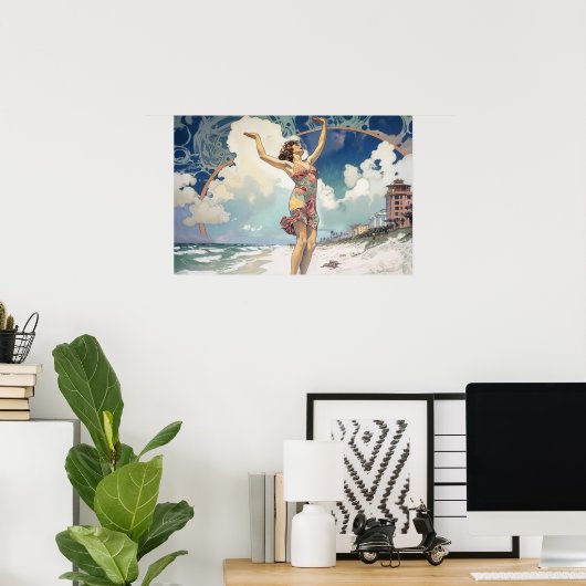 Verloop van de lente poster (Thuiskantoor)