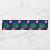 Verloop van het geloof waterfles etiket (Enkel label)