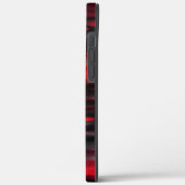 Verloop van rood naar zwart fund vormende abstract Case-Mate iPhone case (Achterkant / Links)
