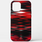 Verloop van rood naar zwart fund vormende abstract Case-Mate iPhone case (Achterkant)