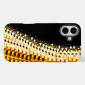 Verloop van stralend zilver naar warm goud Case-Mate iPhone case (Achterkant (horizontaal))