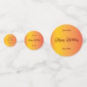 Verloop Verjaardag Viering Confetti (Voorkanten)