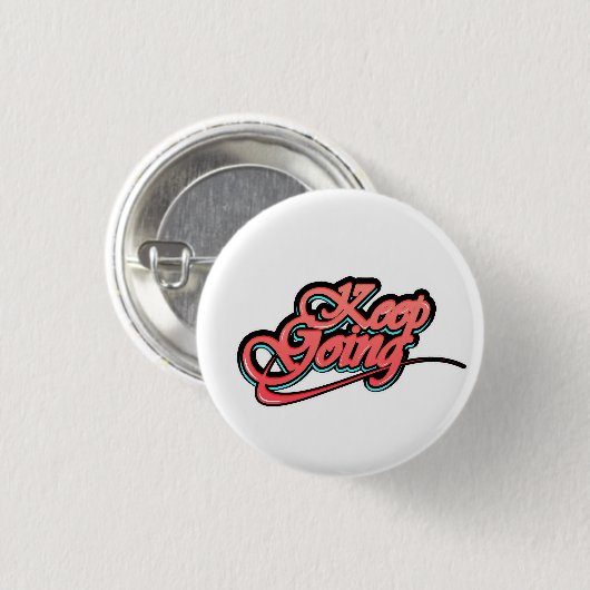 Verloop Vet Doorgaan Knop Ronde Button 3,2 Cm (Voorkant /achterkant)