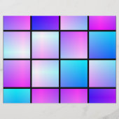 Verloop vierkanten patroon flyer (Achterkant)