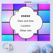 Verloop vierkanten patroon flyer (Enkel)