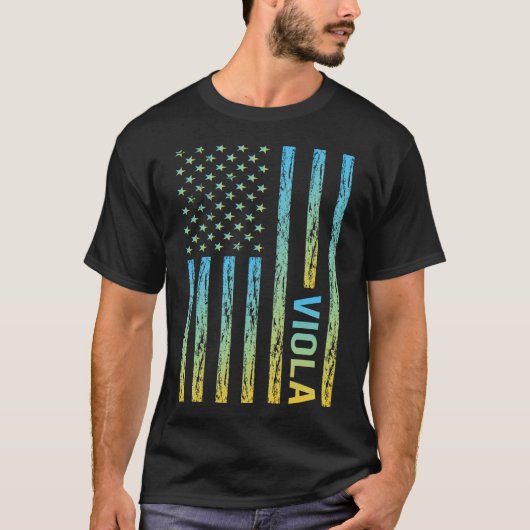 Verloop Vlag 02 Viola Violist T-shirt (Voorkant)