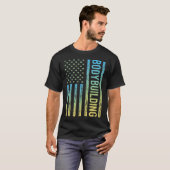 Verloop Vlag Bodybuilding Bodybuilder T-shirt (Voorkant volledig)