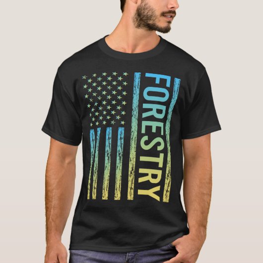 Verloop Vlag Bosbouw T-shirt (Voorkant)