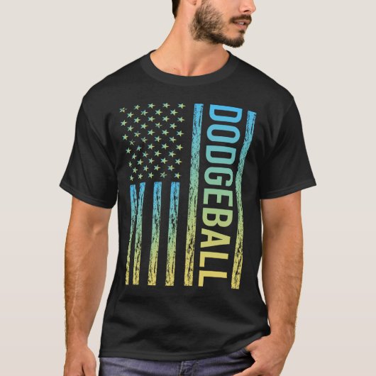 Verloop Vlag Dodgeball T-shirt (Voorkant)