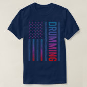 Verloop vlag Drummer Drummer Drums T-shirt (Design voorkant)