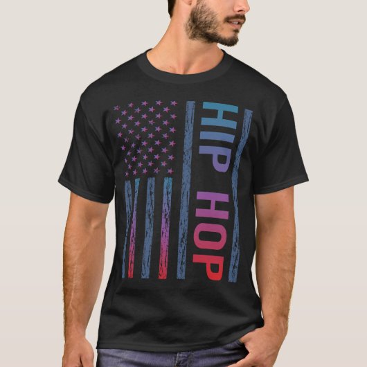 Verloop Vlag Hip Hop Hiphop T-shirt (Voorkant)