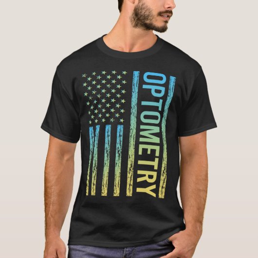 Verloop Vlag Optometrie Optometrist T-shirt (Voorkant)