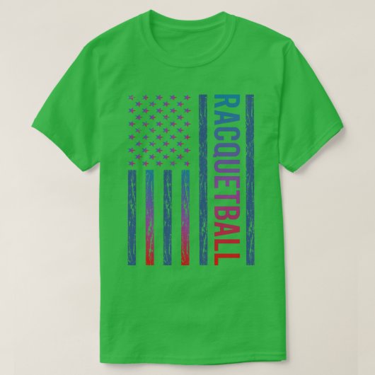Verloop Vlag Racquetball T-shirt (Design voorkant)