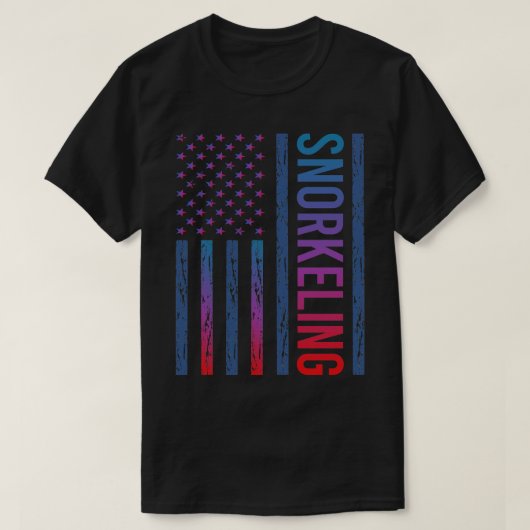 Verloop Vlag Snorkelen Snorkelen Snorkelen T-shirt (Design voorkant)