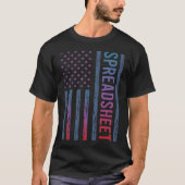 Verloop Vlag Spreadsheet Spreadsheets T-shirt (Voorkant)