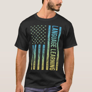 Verloop Vlag Taal Leren T-shirt