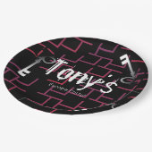 Verloop voor Escape Party Birthday Maze en Keys Papieren Bordje (Gekanteld)