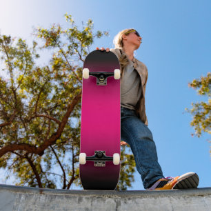 Verloop voor zwart en warm roze persoonlijk skateboard
