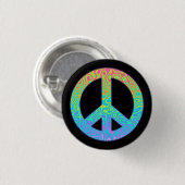 Verloop Vredessymbool Ronde Button 3,2 Cm (Voorkant /achterkant)