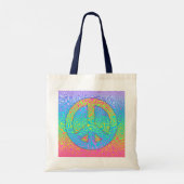 Verloop vredessymbool tote bag (Achterkant)