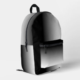 Verloop wit naar zwart bedrukte rugzak