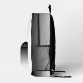 Verloop wit naar zwart bedrukte rugzak (Rechts)