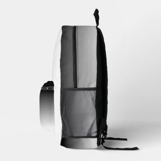 Verloop wit naar zwart bedrukte rugzak (Rechts)