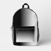 Verloop wit naar zwart bedrukte rugzak (Voorkant)