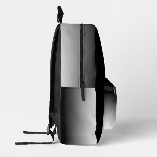 Verloop wit naar zwart bedrukte rugzak (Links)