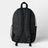 Verloop wit naar zwart bedrukte rugzak (Achterkant)