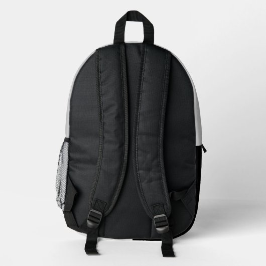Verloop wit naar zwart bedrukte rugzak (Achterkant)