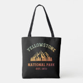 Verloop Yellowstone National Park Wandelen Tote Bag (Achterkant)