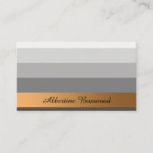 Verloop Zilver met Golden Banner Custom Text Visitekaartje (Voorkant)