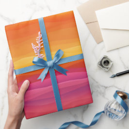 Verloop Zonsondergang Oranje Roze Lucht Abstract P Cadeaupapier