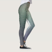 Verloop Zwart en Blauw Geometrisch ontwerp Leggings (Rechts)