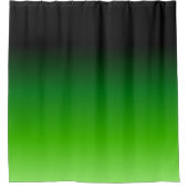 Verloop zwart en groen douchegordijn (Voorkant)