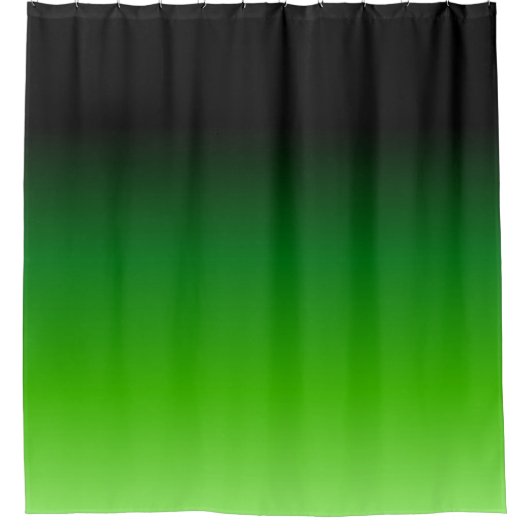 Verloop zwart en groen douchegordijn (Voorkant)