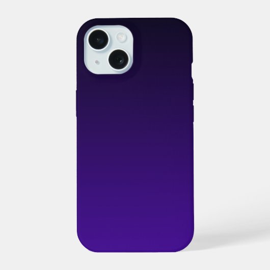 Verloop zwart naar Paars iPhone 15 Case (Achterkant)