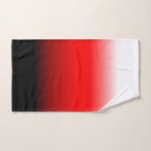 Verloop zwart, rood en wit bad handdoek (Handdoek)