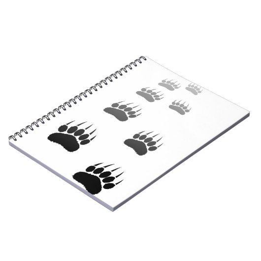 Verloop Zwarte Beerpootafdruk Notitieboek (Linkerzijde)