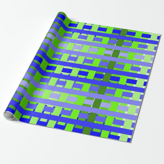 Verloopblauw Cadeaupapier (Uitgerold)