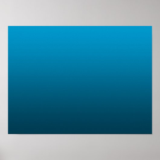 Verloopblauw - diep naar licht | Mood Achtergrond Poster (Voorkant)