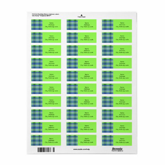 Verloopblauw Etiket (Full Sheet)