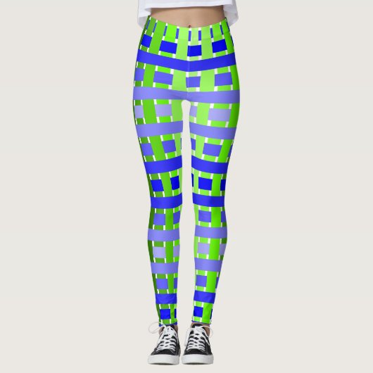 Verloopblauw Leggings (Voorkant)