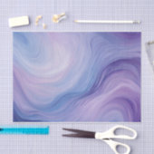 Verloopblauw, Paarse Abstracte Wavy Patroon Tissuepapier (Craft)